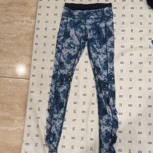 Lululemon Navy Tie-Dye Leggings